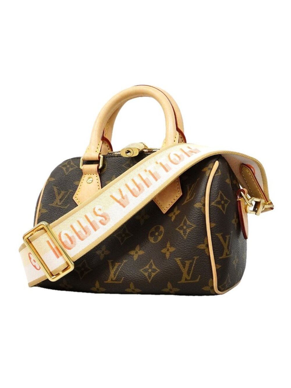 Louis Vuitton Handbag Monogram Speedy Bandouliere 20 Pink Orange 2-Way Bag